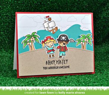 Lawn Fawn Stempelset "Ahoy, Matey" Clear Stamp