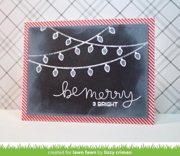 Lawn Fawn Stempelset "Winter Big Scripty Words" Clear Stamp