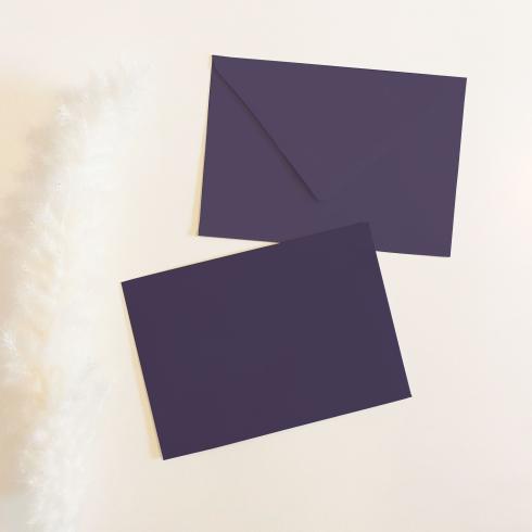 Briefumschlag DIN C6 120g/m² oF Nassklebung in aubergine