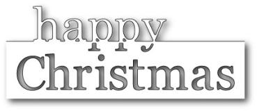 Memory Box Die - Grand Happy Christmas Memory Box Die - Grand Happy Christmas