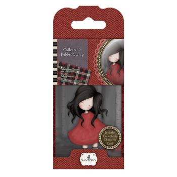 Gorjuss Santoro - Mini Gummistempel - Nr. 18 - Auf dem Dach der Welt