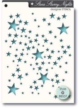 MemoryBox Schablone - Stencil "Starry Nights" 11.2x14.5