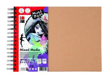 Marabu Mixed Media Ringbuch Din A4 (32 Seiten) 300g