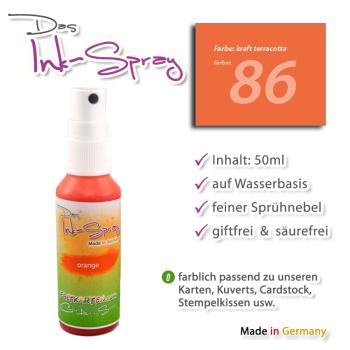 Das Ink-Spray auf Wasserbasis 50 ml in kraft terracotta