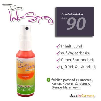 Das Ink-Spray auf Wasserbasis 50 ml in kraft saphirblau