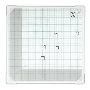 Glas-Schneidematte - Bastelunterlage 13x13" (33x33cm)