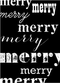 Stempel "Merry Background" Cling Stamp