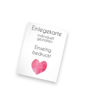 Einlegekarte blanko 11x14cm  (eigenes Design)