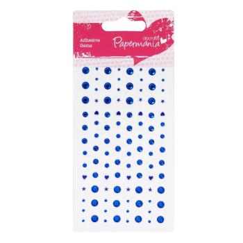 Schmucksteine Set Selbstklebend (104 Stk.) Blau
