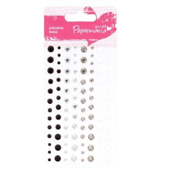 Schmucksteine Set Selbstklebend (104 Stk.) Capsule - Monochrome