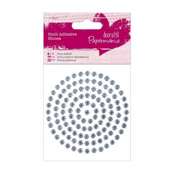 Schmucksteine 5mm Selbstklebend (118 Stk.) Hellblau