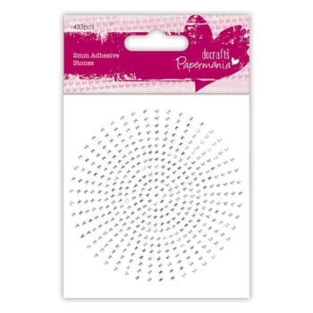 Schmucksteine 2mm Selbstklebend (433 Stk.) Silber