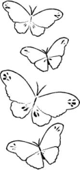 Holz-Stempel "Butterfly Trail" 5.1x10.2cm