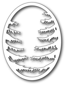 Memory Box Die - Pine Branch Oval Frame Memory Box Die - Pine Branch Oval Frame
