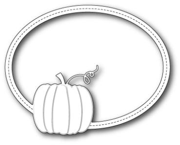 Memory Box Die - Harvest Pumpkin Oval Frame Memory Box Die - Harvest Pumpkin Oval Frame