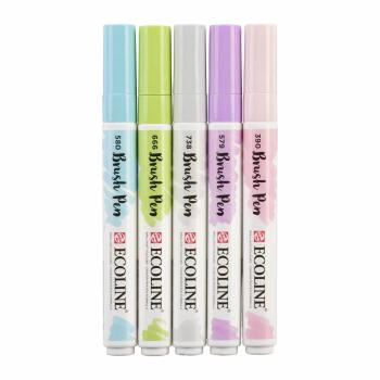 Talens Ecoline Brushpen Set x5 Pastel (11509901)