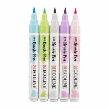 Talens Ecoline Brushpen Set x5 Pastel (11509901)