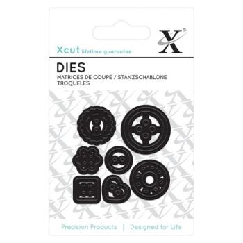 Xcut Mini Stanzschablone Knöpfe (7Stk) 5cm