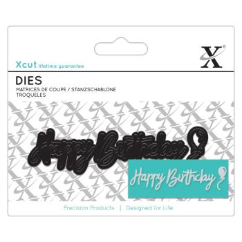 Xcut Mini Stanzschablone Happy Birthday (3Stk) 8-10cm Xcut Mini Stanzschablone Happy Birthday (3Stk) 8-10cm