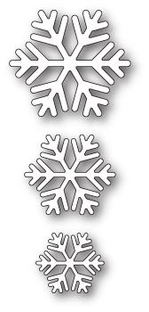 Poppystamp Die - Classic Snowflake Trio Poppystamp Die - Classic Snowflake Trio