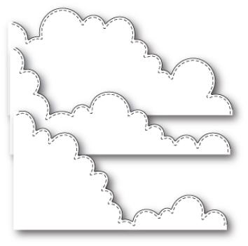 Poppystamp Die - Stitched Cloudline
