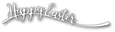 Poppystamp Die - Happy Easter Curve Poppystamp Die - Happy Easter Curve