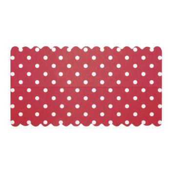 Lasche zum Verschließen v. Papiertütchen, 13x7cm, pink mit Punkten Lasche zum Verschließen v. Papiertütchen, 13x7cm, pink mit Punkten