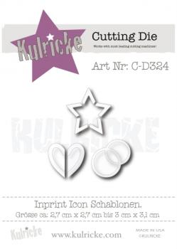 Kulricke Stanzschablone "Inprint Icon Set" Craft Die | Stanze