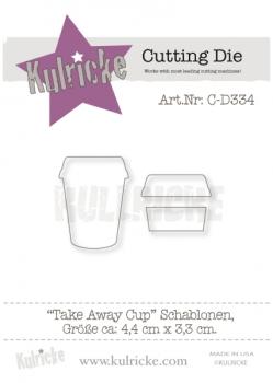 Kulricke Stanzschablone "Take Away Cup" Craft Die | Stanze