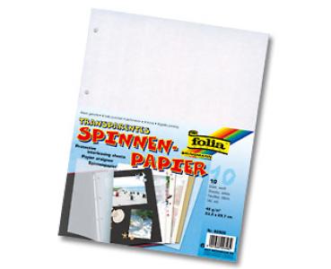 gelochtes Transparentpapier, weiß mit Spinnenprägung für Fotoalbum