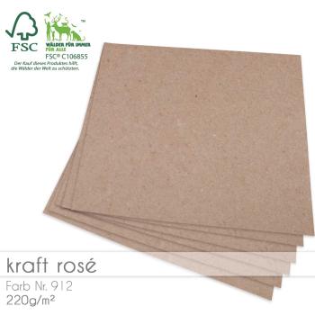 kaft rose Cardstock Bastelpapier