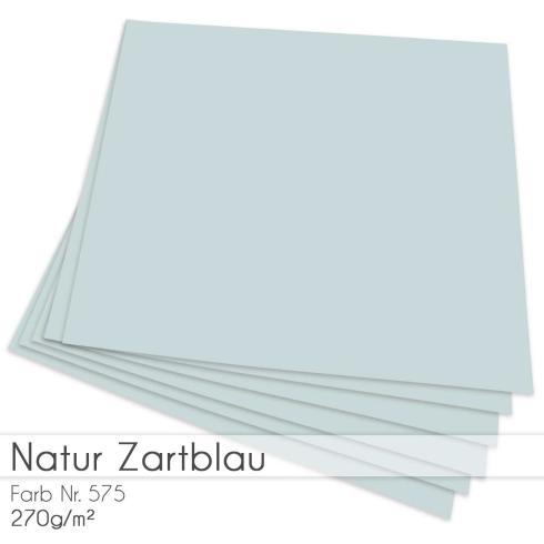 Cardstock "Natur" 12"x12"  270g/m² (30,5 x 30,5cm) in natur zartblau