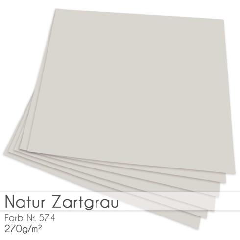 Cardstock "Natur" 12"x12"  270g/m² (30,5 x 30,5cm) in natur zartgrau