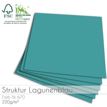 Cardstock "Struktur" 12"x12" 210g/m² (30,5 x 30,5cm) in struktur lagunenblau