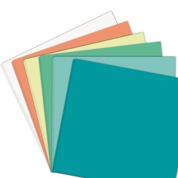 Farbkartonset 24 Bogen 12x12" "Trendfarben Frühjahr 2022" 300g