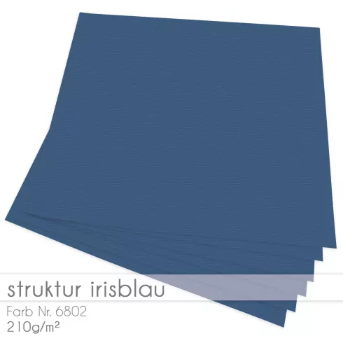 Cardstock "Struktur" 12"x12"  210g/m² (30,5 x 30,5cm) in struktur irisblau