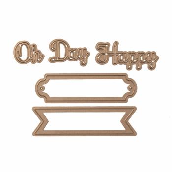 Spellbinders Stempel & Stanzset "Oh Happy Day"