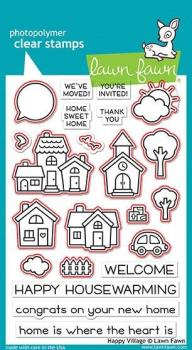 Lawn Fawn Stempelset "Happy Village" Clear Stamp