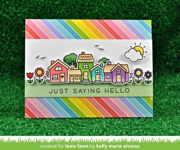 Lawn Fawn Stempelset "Happy Village" Clear Stamp