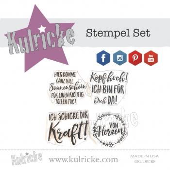 Kulricke Stempelset "Herzenswünsche" Clear Stamp Motiv-Stempel