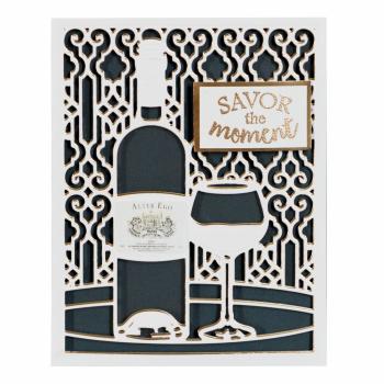 Spellbinders Die "Time for Wine A2 Card Front"