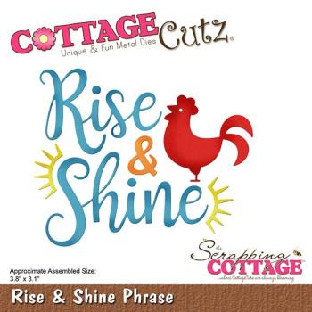Scrapping Cottage Die - Rise & Shine Phrase