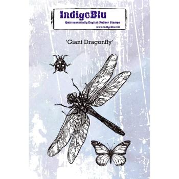 IndigoBlu "Giant Dragonfly" A6 Rubber Stamp