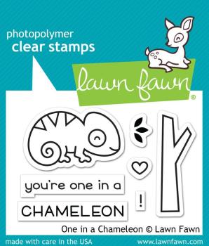 Lawn Fawn Stempelset "One in a Chameleon" Clear Stamp