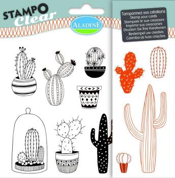 Aladine Stempelset "Cactus " Clear Stamps