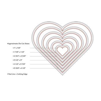 Sizzix Framelits Craft Die-Set - Hearts