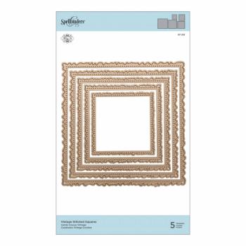 Spellbinders Die "Vintage Stitched Squares"