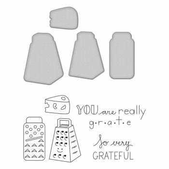 Spellbinders Stempel & Stanzset "Grateful"