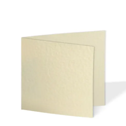 Doppelkarte - Faltkarte quadratisch 15x15cm 240g/m² in hammerschlag