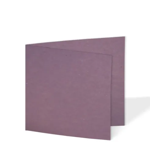 Doppelkarte - Faltkarte quadratisch 15x15cm, 220g/m² in kraft purple
